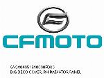 BIG DECO COVER, RH RADIATOR PANEL - 6AQV04051810000FD00 - CFMOTO