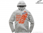 Bigun Fleece Casual Kinder Hoodie (Grau) - Alpinestars