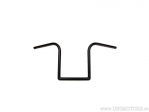 Black steel handlebar LZR high diameter 22mm and length 720mm - Fehling