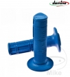 Blue Domino Handlebar Grips Set D: 22 mm L: 118 mm Closed - JM