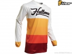 Blusa enduro / cross Horizon (branco / laranja / vermelho) - Hallman