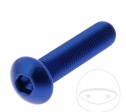 Bolt cap screw Pro Bolt M10 x 1.25 x 45 mm aluminum blue - JM