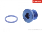 Botão de drenagem de óleo com ímã Pro Bolt M16 x 1.50 x 10 mm titânio azul - JM