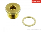 Botão de drenagem de óleo com ímã Pro Bolt M16 x 1.50 x 10 mm titânio dourado - JM