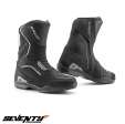 Botas (botas) de motocicleta Touring Unisex modelo Seventy SD-BT3 (versão curta das botas SD-BT2) cor: preto - Preto, 36