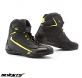 Botas de moto Urban Unisex Seventy modelo SD-BC6 color: negro/amarillo fluorescente - Negro/amarillo fluorescente, talla 36