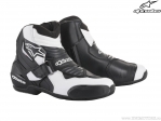 Bottes de route pour moto SMX-1 R (Noir/Blanc) - Alpinestars