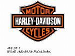 Brake Line, ABS, Right Hand, Front, Caliper, Dark - 41800717 - Harley-Davidson