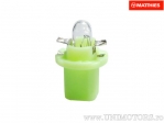 Bulb with white green socket T5 B8.5D 12V 2W - JM