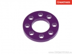 Bullone Saiba M10 10.00 x 20.00 x 2.80 mm in alluminio viola da corsa - JM