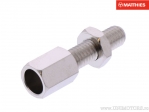 Cable adjustment screw M6 x 1.00 x 32 mm silver - JM