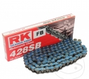 Cadena estándar azul RK BL428SB/118 - Kawasaki KE 125 A ('76-'82) / KX 80 R ('91-'92) / KX 80 R 17/14 pulgadas ('93-'97) - RK