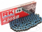 Cadena estándar RK azul 420 SB / 114 - Kawasaki AE 80 A / Sachs MadAss 50 4 velocidades / Suzuki TS 50 ERK / Yamaha YZ 65 - RK