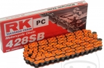 Cadena estándar RK naranja neón OR428 SB / 136 - Aprilia RS 125 4T ABS Euro4 / Beta RR 125 LC Motard / GT 125 N Naked - RK