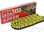 Cadena RK Estándar Amarilla NEGE428 SB / 130 - Beta RR 125 AC Enduro / Kawasaki KX 125 A / Suzuki DR 125 SM / RM 80 - RK