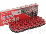 Cadena RK Estándar RK Rojo 420 SB / 118 - Honda MBX 50 SD ('85-'88) / Yamaha YZ 65 ('18-'19) - RK