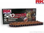 Cadena RK naranja OR520 MX4Z / 118 - Gas Gas EC 125 / Honda CR 480 R / Husqvarna FC 250 / Kawasaki KX 125 A / KTM SX 125 - RK