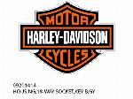 CAIXA, TOMADA DE 18 VIAS, CHAVE B, CINZA - 69201414 - Harley-Davidson