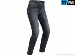 Calças de moto femininas / casuais PMJ Jeans New Rider Denim (azul escuro) - PM Jeans