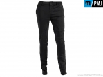 Calças de moto femininas / casuais PMJ Jeans SAND17 Santiago Black (preto) - PM Jeans