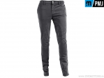 Calças de moto femininas / casuais PMJ Jeans SAND17 Santiago Grey (cinza) - PM Jeans