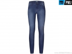 Calças de moto femininas / casuais PMJ Jeans SKI18 Skinny Denim (azul) - PM Jeans