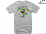 Camiseta casual Brazil Tee (plateado) - Alpinestars