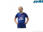 Camiseta casual para niños Minibike (11-12 años / talla XL) - azul - Polini