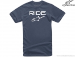 Camiseta Casual Ride 2.0 (Azul Marino/Blanco) - Alpinestars