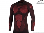 Camiseta de moto de calle Ride Tech Summer Tech Layer Top / Bottom (negro/rojo) - Alpinestars