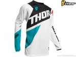 Camiseta enduro / cross Juvenil (crianças) Sector Blade (branco / azul / preto) - Thor