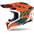 Capacete Airoh Aviator 3 Rampage laranja fosco 2021: Tamanho - L