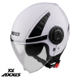 Capacete Axxis modelo Metro A0 branco brilhante (rosto aberto)