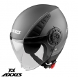 Capacete Axxis modelo Metro A2 titânio fosco (rosto aberto) - Titânio fosco, XS (53/54cm)