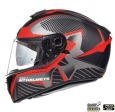 Capacete de motocicleta MT Blade 2 SV Blaster B2 vermelho fosco (óculos de sol integrados) - Vermelho fosco, M (57/58cm)