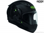 Capacete de motocicleta Roof RO200 Carbon Panther Black-Green Fluo (preto-verde fluo) - Roof