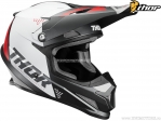 Capacete enduro / cross Sector Blade (cinza fosco / branco fosco / vermelho fosco) - Thor