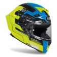 Capacete integral (full-face) Airoh GP 550 S Challenge azul/amarelo fosco: Tamanho - L