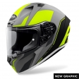 Capacete integral (full-face) Valor Wings amarelo fosco: Tamanho - L