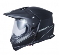 Capacete off-road para motocicleta MT Synchrony Duo Sport preto fosco com viseira (óculos de sol integrados)