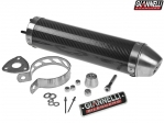 Carbon final exhaust - Giannelli Enduro 2-stroke - MBK X-Power 50 / Yamaha TZR 50 ('04-'15)