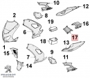 Carena centrale originale - nera - Peugeot XR6 / XR6 E / XR6 E2 / XR6 X Race 2T 50cc - Peugeot