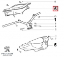 Carena original - preta - Peugeot Vclic Evolution 4T 50cc ('08-'12) - Peugeot