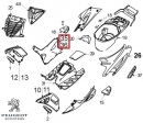 Carenado frontal inferior derecho original - rojo - Peugeot Speedfight / Speedfight 2 / WRC / X-Race 2T 50-100cc- Peugeot