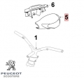 Careneira dianteira original - laranja - Peugeot Vclic Evolution 4T 50cc ('08-'12) - Peugeot