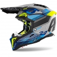 Casco Airoh Aviator 3 Wave Argento Lucido Cromo 2021: Taglia - XL