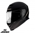 Casco integral Axxis modelo Eagle SV A1 negro brillante (visor solar integrado) - Negro brillante, L (59/60cm)