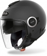 Casco Jet (cara abierta) Helios, color antracita mate: Talla - MC