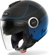 Casco jet (cara abierta) Helios Map azul mate: Tamaño - MC