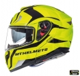 Casco modular para motocicleta MT Atom SV Divergence F1 amarillo fluorescente brillante listo para Pinlock (visor tipo MT-V-16) 